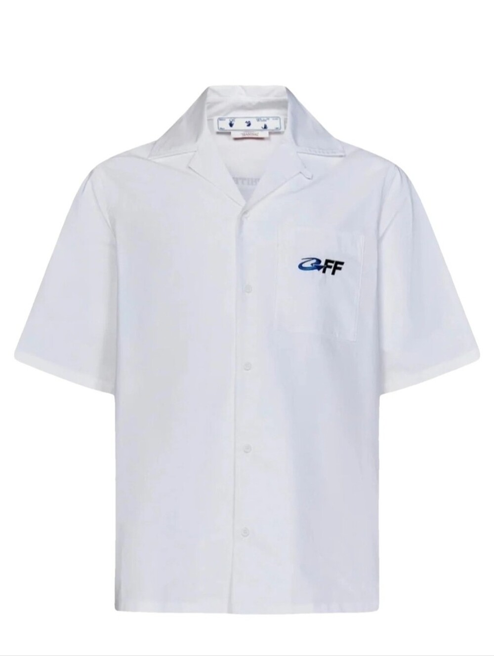 Off-White "Exactly The Opposite" Embroidered Shirt, XL